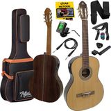 Maxword X50-EQ Ekolayzerli Profesyonel Elektro Klasik Gitar Seti Natural El Yapımı
