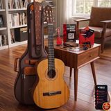 Maxword X51 Profesyonel Masif Ağaç Klasik Gitar Seti Natural 4/4 Üst Segment