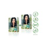 MAXX DELUXE 2'li Natural Beauty Amonyaksız Set Saç Boyası 1.1 Mavi Siyah