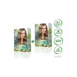 MAXX DELUXE 2'li Natural Beauty Amonyaksız Set Saç Boyası 8.1 Küllü Açık Kumral