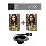 Maxx Deluxe 2'Li Paket Beauty Expert Set Boya 1.0 Siyah, Boya Tası Ve Fırça Hediye!