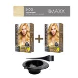 Maxx Deluxe 2'Li Paket Beauty Expert Set Boya 9.00 Yoğun Sarı, Boya Tası Ve Fırça Hediye!