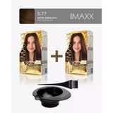 Maxx Deluxe 2'Li Paket Gold Beauty Set Saç Boyası 5.77 Sıcak Çikolata, Boya Tası Ve Fırça Hediye!