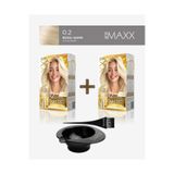 Maxx Deluxe 2'Li Paket Golden Beauty Set Saç Boyası 0.2 Buzul Sarısı, Boya Tası Ve Fırça Hediye!