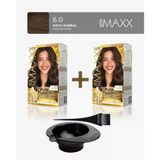 Maxx Deluxe 2'Li Paket Golden Beauty Set Saç Boyası 6.0 Koyu Kumral, Boya Tası Ve Fırça Hediye!