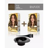 Maxx Deluxe 2'Li Paket Golden Beauty Set Saç Boyası 7.0 Kumral, Boya Tası Ve Fırça Hediye!
