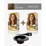 Maxx Deluxe 2'Li Paket Golden Beauty Set Saç Boyası 7.3 Fındık Kabuğu, Boya Tası Ve Fırça Hediye!