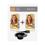 Maxx Deluxe 2'Li Paket Golden Beauty Set Saç Boyası 8.73 Karamel, Boya Tası Ve Fırça Hediye!