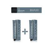 MAXX DELUXE 2'li Tüp Saç Boyası 60 ml 1.1 Gece Mavisi