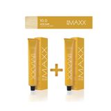 MAXX DELUXE 2'li Tüp Saç Boyası 60 ml 10.0 Açık Sarı