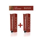 MAXX DELUXE 2'li Tüp Saç Boyası 60 ml 7.43 Yoğun Açık Bakır