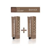 MAXX DELUXE 2'li Tüp Saç Boyası 60 ml 7.7 Işıltılı Kahve