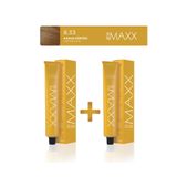 MAXX DELUXE 2'li Tüp Saç Boyası 60 ml 8.33 Kahve Köpüğü