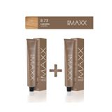 MAXX DELUXE 2'li Tüp Saç Boyası 60 ml 8.73 Karamel