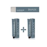 MAXX DELUXE 2'li Tüp Saç Boyası 60 ml Platinyum Gri