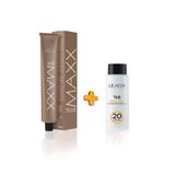 Maxx Deluxe 5.1 Küllü Açık Kahve 60 ml Tüp Saç Boyası + Sıvı Oksidan