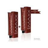 Maxx Deluxe 7.65 Lal Kızılı 2'li Yarı Kalıcı Krem Tüp Saç Boyası Canlı Renkler İçin
