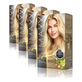 MAXX DELUXE BEAUTY EXPERT HAIR COLOR (KERATİN)'Lİ 1 KUTU (2 X 50 ML) (Doğal Sarı 9.0) (4 paketi)