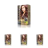 MAXX DELUXE BEAUTY EXPERT HAIR COLOR (KERATİN)'Lİ 1 KUTU (2 X 50 ML) (Gizemli Kızıl 4.6) (4 paketi)