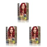 MAXX DELUXE BEAUTY EXPERT HAIR COLOR (KERATİN)'Lİ 1 KUTU (2 X 50 ML) (Nar Kızılı 5.65) (3 paketi)