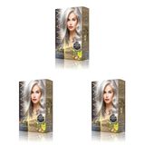 MAXX DELUXE BEAUTY EXPERT HAIR COLOR (KERETİN)'Lİ 1 KUTU (2 X 50 ML) (Titanyum Gri 0.02) (3 paketi)