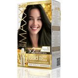 Maxx Deluxe Gold Beauty Set Saç Boyası 6.1 Küllü Koyu Kumral
