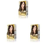 MAXX DELUXE Gold serisi 24K Altın Parçacıklı Serum ile 1 Kutu 2 x 50 ml ve Geliştiriciler Saç Boyası (ÇİKOLATA KAHVE 6.7) (3 paketi)