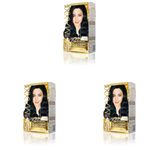 MAXX DELUXE Gold serisi 24K Altın Parçacıklı Serum ile 1 Kutu 2 x 50 ml ve Geliştiriciler Saç Boyası (MAVİ SİYAH 1.1) (3 paketi)
