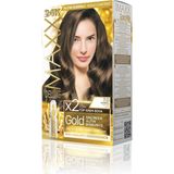 Maxx Deluxe Golden Beauty 24K Altın İçerikli Kalıcı 7.0 Kumral 2x50 ml Saç Boyası