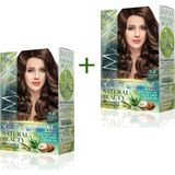 Maxx Deluxe Natural Beauty Amonyaksız 5.0 Açık Kahve 2 Adet Saç Boyası