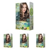 Maxx Deluxe Natural Beauty Amonyaksız Set Saç Boyası 8.0 Açık Kumral (4 paketi)