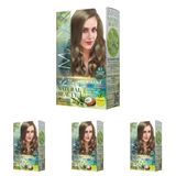 Maxx Deluxe Natural Beauty Amonyaksız Set Saç Boyası 8.1 Küllü Açık Kumral (4 paketi)