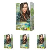 Maxx Deluxe Natural Beauty Amonyaksız Set Saç Boyası 8.11 Yoğun Küllü Açık Kumral (4 paketi)