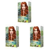 Maxx Deluxe Natural Beauty Amonyaksız Set Saç Boyası 8.45 Tarçın Bakır (3 paketi)