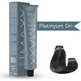Maxx Deluxe Platinyum Gri 3x60 ml Tüp Saç Boyası + 3 Adet Sıvı Oksidan