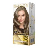 MAXX DELUXE Premium Yarı Kit Set Saç Boyası 8.1 Küllü Açık Kumral