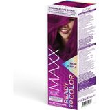 Maxx Deluxe Semı Permanent Haır Dye (Yarı Kalıcı Saç Boyası Harika 5 Renk) 2x50 Ml Mor (Purple)