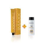 MAXX DELUXE Tüp Saç Boyası 100 ml -20V Oksidan 7.1 Küllü Kumral