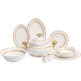 Maxx Doria Czech Collection Helen Gold 12 Kişilik 60 Parça Yemek Takımı PA2163