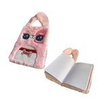 Maxx Fy-5 Woof Kulakli Pelus Defter 80 Ypr Cizgili - Pembe