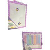 Maxx JL-115 Çift Taraflı Kalemli Yazı Tahtası Silgili Haftalık Planner 21X28 cm