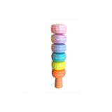 Maxx Makaron Görünümlü - Şekilli Fosforlu Kalem Pastel Renkli 6 Lı