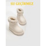 maxxi Su Geçirmez Ortopedik Hafif Çocuk Bot Krem Renkli Konforlu Günlük Kullanım İçin