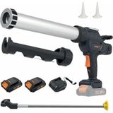 Maxxt MDCG20V3X2P-EU Akülü Kombine Silikon Tabancası 20V 2AH Çift Akü - 300 ml Kapasite - Sosis Silikon ve Köpük Silikon - Siyah - 1 Adet