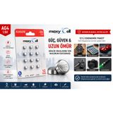 Maxycell 12 Adet Ag4 376 377 SR626 SR626SW LR66 1.5V Düğme Pil, Saat Pili, Çocuklara Dayanıklı Ambalaj, Küçük Elektronik Cihazlar Için,ölçüm Cihazları ve Hesap Makineleri