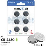 MaxyCell 6 Adet 2430 CR2430 DL2430 3V Lityum Düğme Pilleri