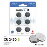 Maxycell 6 Adet 2430 Cr2430 Dl2430 3V Lityum Madeni Para Pilleri