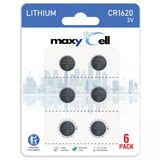 Maxycell Cr1620 Lityum Para Hücresi Pil 3V Yüksek Kapasiteli Uzun Ömürlü Güvenilir Güç Saatler, Anahtarlıklar, Oyuncaklar, Hesap Makineleri,