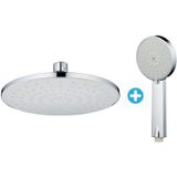 MAY Banyo Lidya Yuvarlak Tepe Duş Başlığı Krom+El Duş Başlığı