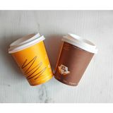 May Cup 8 Oz Kapaklı Karton Bardak Karışık Desen - 100 ADET